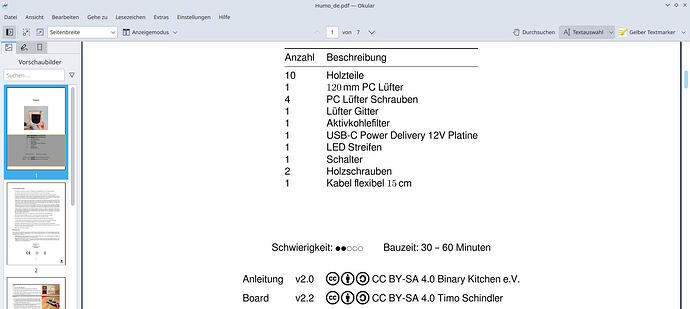 Loetrauchabsaugung-HUMO-Bauanleitung_Teileliste