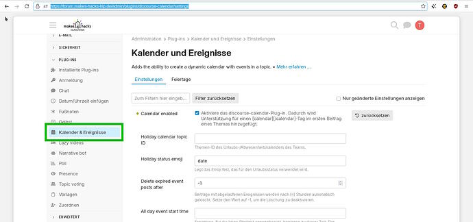 discourse-kalender_02-plugins-calendar-settings